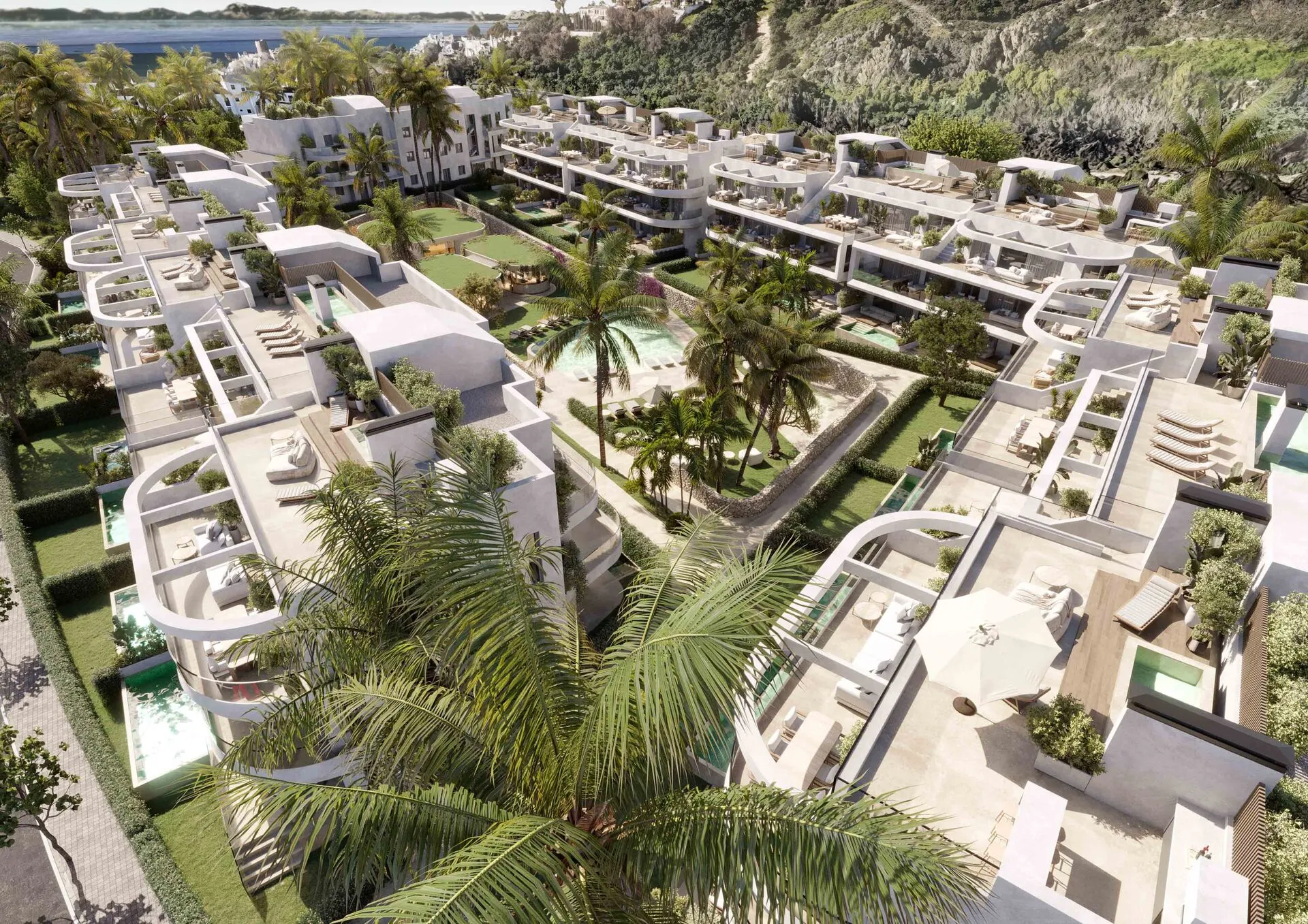 Cascada Homes - The Palms at Estepona - Costa del Sol - Aereal