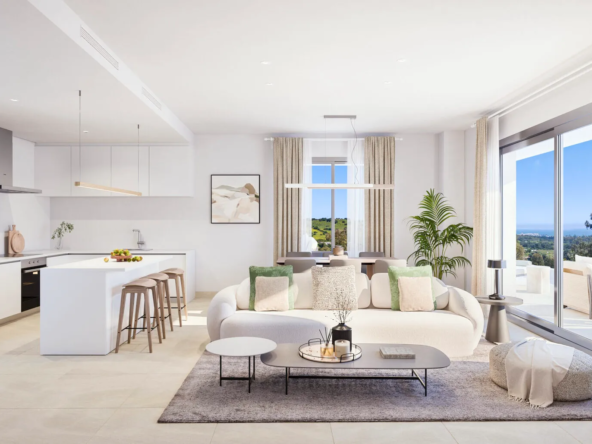 Cascada Homes - Birdie Hills - Estepona - Kitchen and Living Room 1
