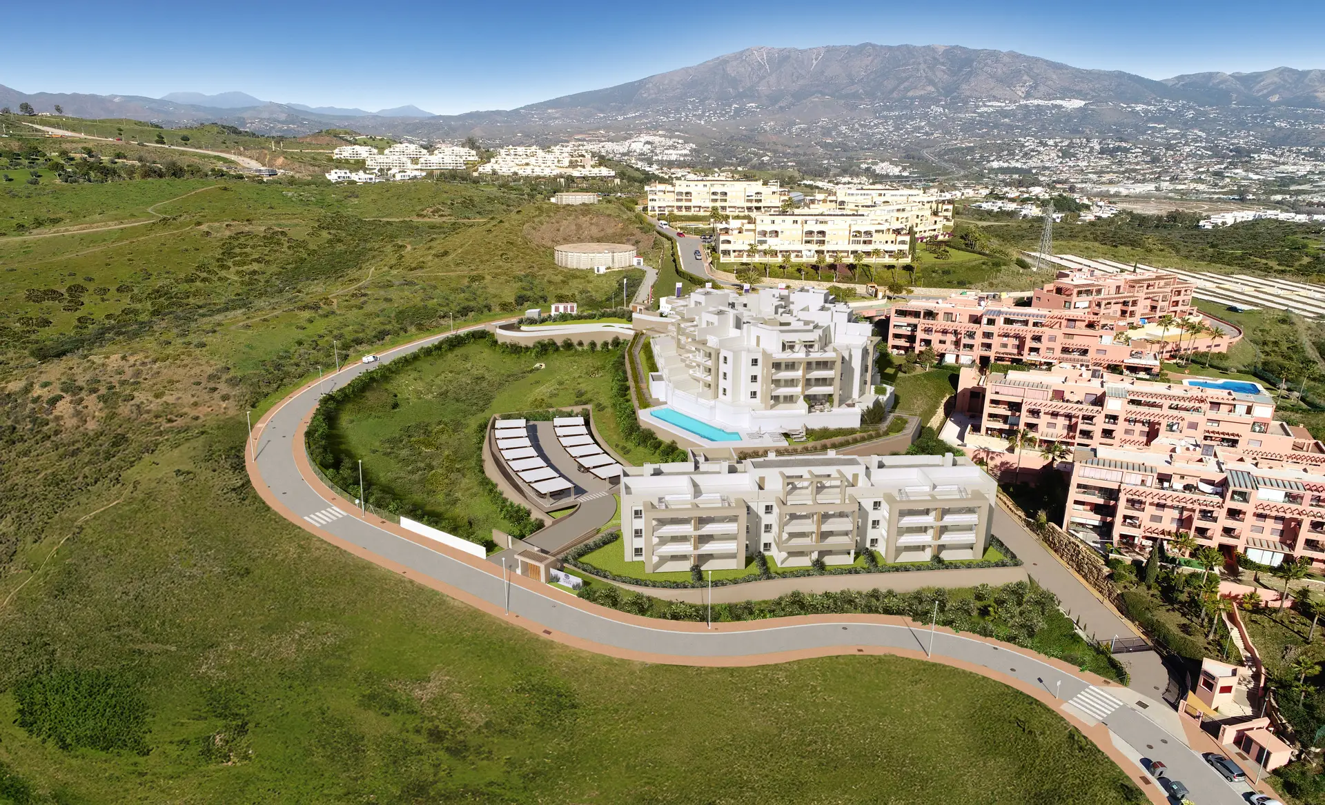 Cascada Homes - Valley Views - Mijas - Sea Views - Aerial 2