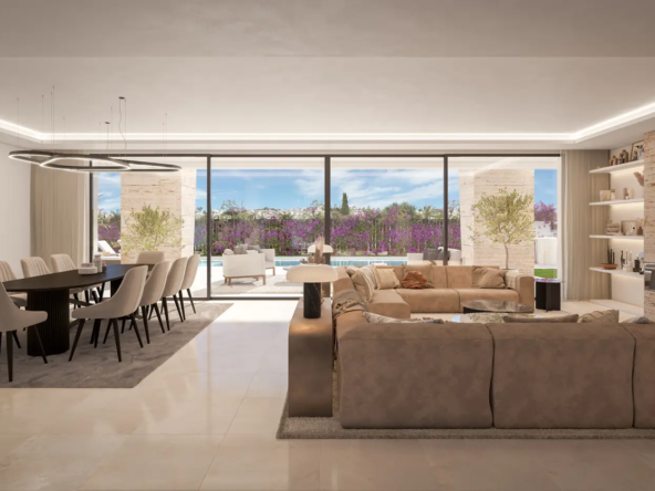 Cascada Homes - Vasari Villas - Estepona - Lounge and Kitchen Area