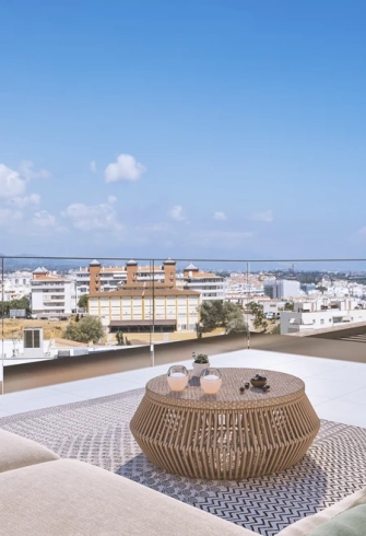 City apartments and residences